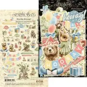 GRAPHIC 45 "HIP HIP HOORAY" EPHEMERA ASSORTMENT BIRTHDAY SCRAPJACK'S PLACE