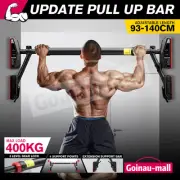 Pull Up Bar Push Chinup Situp Door Horizontal 400kg Abs Back Workout 93-140cm