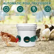 5Pcs Poultry Feeder PP DIY Chicken Feeder No Feed Waste Poultry Feeding SmWYr