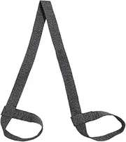 Longnavigator Yoga Mat Strap Yoga Mat Straps for Carrying, Adjustable Yoga Mat Sling Yoga Mat Carrier for Fitness Stretching Band (Black and White Twill), Black and White Twill