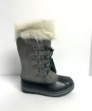 Sorel Youth Joan Of Arctic Waterproof Boot Quarry Size 3 M Big Kid