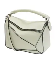 Mini Puzzle bag in soft grained calfskin One size Green