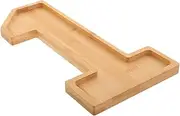 PEPLAYTAL Wooden Serving Platter Wood Storage Plate Food Container Kitchen Storage Number Shaped Plate Wood Charcuterie Tray