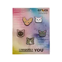 在飛比找momo購物網優惠-【Crocs】鞋扣 Odd Kitties 貓 卡駱馳 貓咪