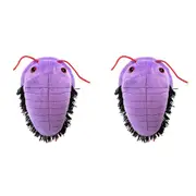 2x Giant Microbes Trilobite Human Biology Soft Plush Cuddle Stuffed Toy Purple