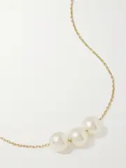 [Mizuki] Mizuki - 14-karat Gold Pearl Necklace - White - One size One size White