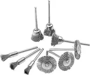 9Pcs Steel Wire Wheels Brushes Drill Rotary Tools Metal Rust Removal Cleaning Polishing Brush Set Derusting Grinding Hand Tools Hand Tool Accessories