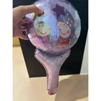 在飛比找蝦皮購物優惠-二手🌈粉紅豬小妹造型氣球～佈置氣球