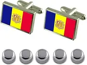[Select Gifts] Shirt Dress Studs Andorra Flag Cufflinks