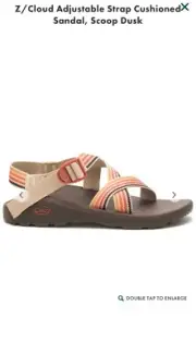 Chaco Z/Cloud Strap Cushioned Sandal, Scoop Dusk 1 NIB 13