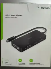 Belkin - USB-C Video Adapter- Black, (AVC003btBK) to (DVI,VGA,HDMI, DP)