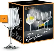 [Nachtmann] Celebration Gin & Tonic Glass, Clear – Elegant Crystal Drinkware with Large Bowl for Enhanced Botanical Aromas – Machine-Made, Durable & Dishwasher Safe – 640 ml Capacity (Pack of 4)