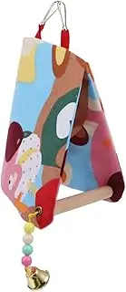Hohopeti Parrot Nest Bird Swing Toy Parrot Swing Perch Bird Standing Rack Play Toy