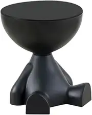 TOMVAES Bear Paw Side Table, Round Coffee Accent Desk，Mini Tea Stage Decor for Home Office,Living Room Bedroom Decor 37 x 41CM (Black)