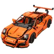 MOC Technical Brick Orange Super Sportscar Model Compatible 42056 Building Block