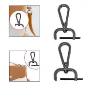 Detachable Snap Hook Swivel Clasp Portable Removable Sturdy Bag Strap Buckle