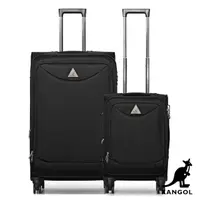 在飛比找momo購物網優惠-【KANGOL】英國袋鼠世界巡迴20+28吋布面行李箱-共3