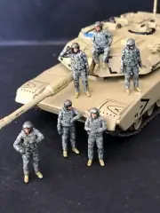 1/72 Modern American Tank Crew X6. Pro Painted Resin. 3800 mdls Offd