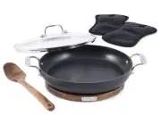 All Clad 3-qt Hard Anodized Universal Pan w/ Accessories