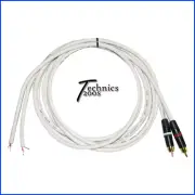 WHITE TECHNICS 1200 6FT PERFORMANCE RCA CABLE W/ NEUTRIK REAN GOLD CONNECTS RCAs