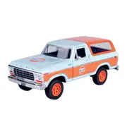 Motormax 1:24 Scale 1978 Ford Bronco With Gulf Livery Diecast Model