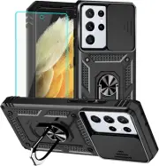 for Samsung Galaxy S21 Ultra Case Built in Screen Protector Full Body