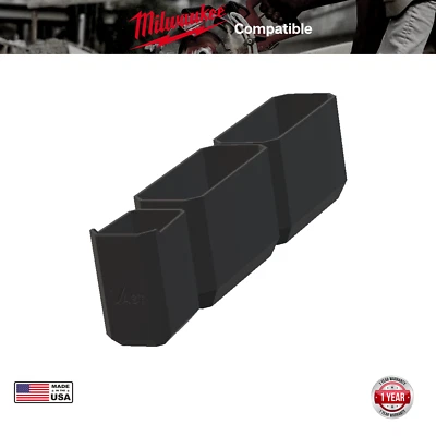 Vast Concepts Milwaukee PACKOUT 11 Compartment Middle Bin Kit - Black - 3 Bin