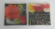 TRACY PORTER SET OF 2 GLASS SQUARE PLATES NEW DH2289