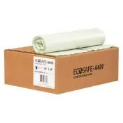64 Gallon Compostable Trash Bags Extra Heavy Duty Green 48x60 Biodegradable 60ct