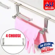 Tea Towel Holder Rail Hook Over Door Bar Rack Cupboard Hanger Kitchen TR