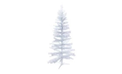 4ft Pre-Lit White Artificial Christmas Tree 100 LED Lights Easy Setup Indoor Use