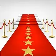 Timgle Disposable Red Plastic Carpet Runner for Party Movie Night Red Carpet with Golden Star Red Runner Rug for Floor Stage Stairs Birthday Wedding Theme Decoration Prom Decor(3.28 x 32.8 ft)