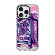iPhone 16 Pro Clear Case MagSafe Compatible Retro Vending Machine
