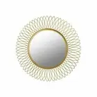 Wall Mirror Hanging Hook Golden Large Mirror Home Bedroom Farmhouse Metal Round