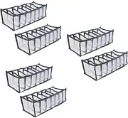 PRETYZOOM Sets Visible Grid Storage Wardrobe Foldable Closet Organizer Washable Space-saving Australian Pcs