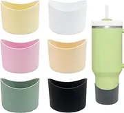 7 Pcs Silicone Bumper Boot, Washable Silicone Sleeve Bottom Base Accessories for Stanley Cup 20-40oz, Anti-Slip Protective Water Bottle Bottom Sleeve Cover for 12 to 24 oz Water Bottles