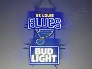 Vivid LED Saint St. Louis Blues Ice Hockey Beer 24" Neon Sign Light With Dimmer