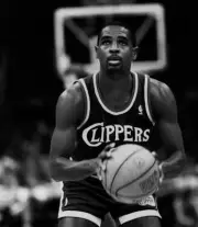 Larry Drew of the Los Angeles Clippers circa 1987 Basketball Old Photo