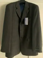 Mens Jacket, Pure wool , "Daniel Hechter", 40"R, Dark Brown with blue lining