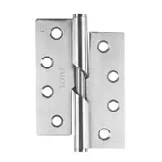 Scope Rising Butt Hinge 100x75x2.5mm Satin Stainless