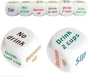 Drinking Dice Game, Drunk Frenzy Party Game for Adult, Bachelorette Game 3 pcs