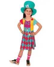 Child Mad Hatter Classic Girls Costume