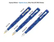 Osprey Milano - Kyanite Fountain Pen with ULTRA-FLEX nib EEF/EF/F/M/B