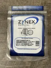 NEW Zynex Medical Tens Unit Electrodes 4 Pack 2" x 3.5" Rectangle Sealed