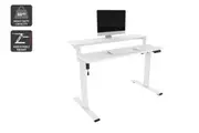 Ergolux Standing Split Desk (White/White)
