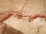 Art Michelangelo Creation of Adam Ceramic Mural Decor Tile #84
