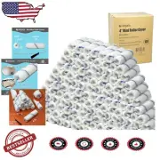 Versatile 4 Inch Mini Paint Roller Set - Bulk 144 Pack, Shedless for Easy Use