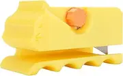 Depisuta Cardboard Cutter for Cat Scratchers, 3D Printed Kitten Shaped Cutter DIY Cat Scratchers Cardboard Strip Tool, Cardboards Cutting Machine for Cats Lovers (Yellow)