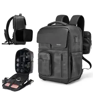 Cwatcun 相機包 相機揹帶 單眼 攝影包 電腦包 鏡頭保護套 雙肩 後背 防水 佳能 尼康 索尼