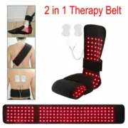 660nm+880nm Infrared Red Light Therapy Belt Foot Pad for Waist Back Pain Relief